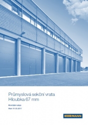 Průmyslová sekční vrata - Hloubka 67 mm